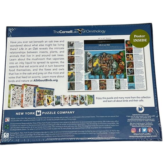 Cornell Lab of Ornithology 1000pc Life In An Oak Justine Lee Hirten & V. Greene - Picture 5 of 6